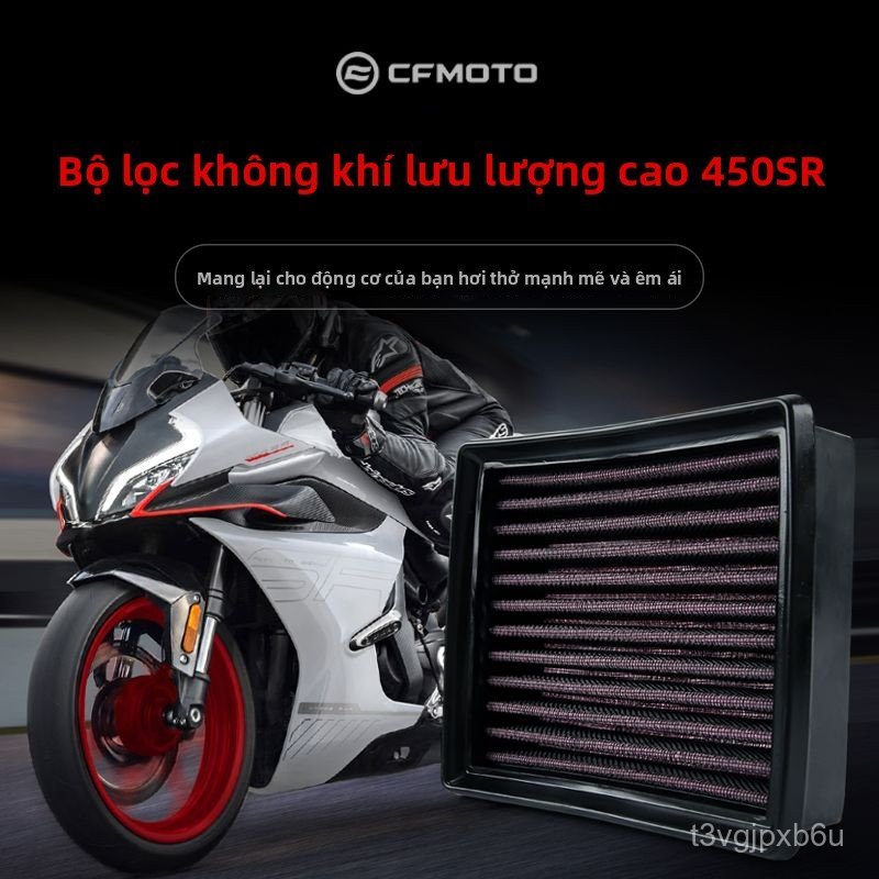 Lọc gió độ lưới vải tăng tốc CFMOTO 450SR 450SRS NK450 450CLC tấm lọc khí hiệu suất cao phụ tùng độ 
