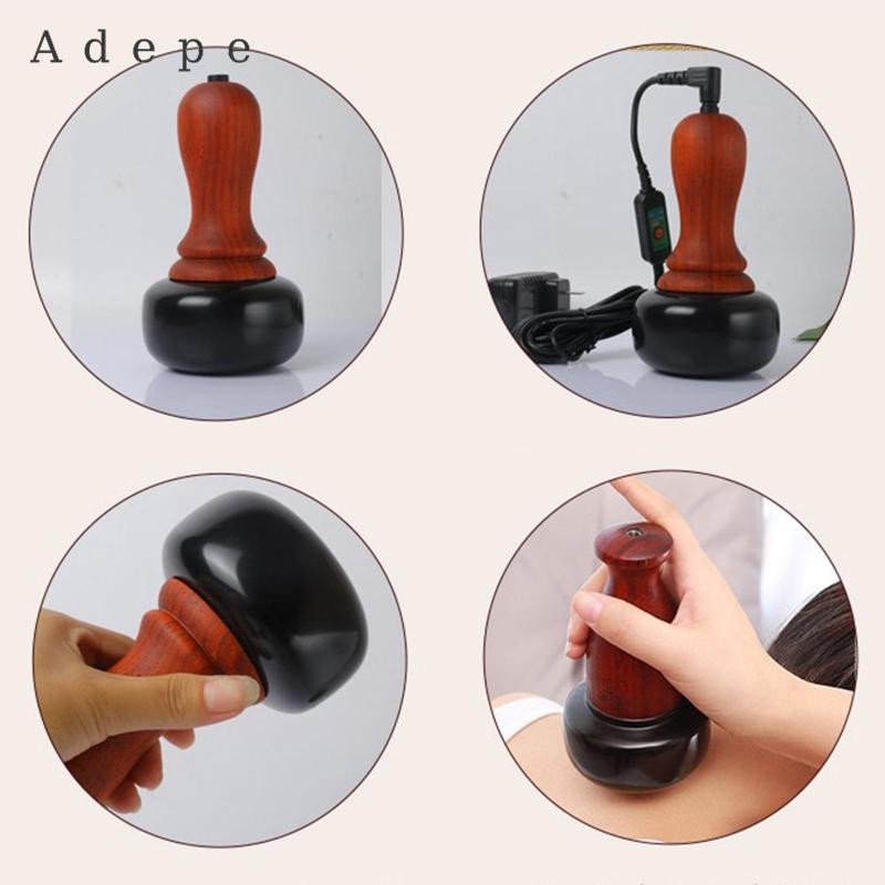 Máy mát xa điện đá nóng Kim đá tự nhiên Guasha Cạo toàn thân