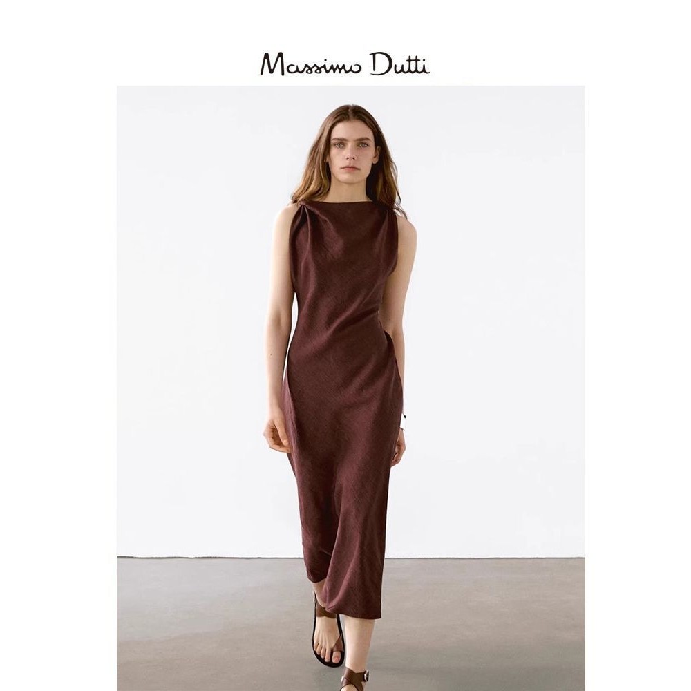 Đồng phục Massimo Dutti cho nữ với phong cách Pháp đơn giản, phù hợp mùa hè - Áo vest dài tay