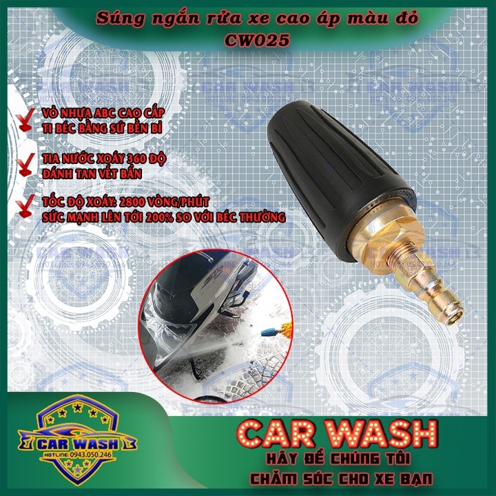 Béc phun rửa xe cao áp 360 độ (Cái), béc phun cao áp lốc xoáy