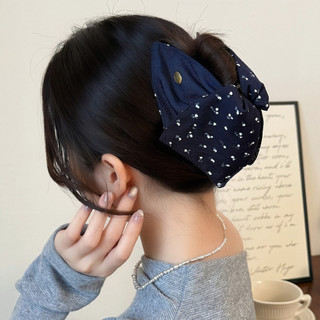 Pháp Chấm Bi Vải Tam Giác Lấy Kẹp Influencer Phong Cách Mới Sang Trọng Tất Cả Trận Đấu Nhãn Vàng Cá Mập Kẹp