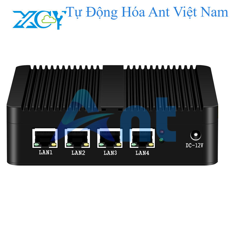 XCY Tường lửa thiết bị Mini PC Intel Celeron j4125 Quad-Cores 4x LAN 2.5g i225v Card mạng mềm Router