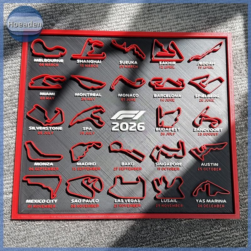 Hoeaden 2026 Formula 1 Lịch F1 Có Chân Đế Đua Để Bàn Lịch Trang Trí Văn Phòng Tại Nhà Trang Trí Máy 