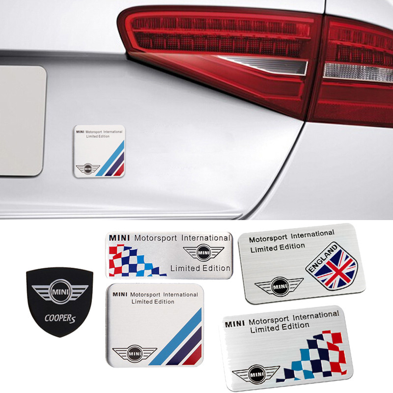 Kim Loại Thân Xe Miếng Dán Bảng Tên Tự Động Phía Sau Cửa Sổ Biểu Tượng Huy Hiệu Decal Cho MINI Coope