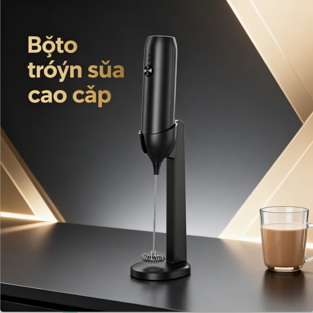 Máy đánh sữa điện, máy đánh cà phê điện cầm tay, máy đánh trứng sáng tạo, đánh cà phê điện