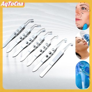 AqToCna Nhíp Mí Mắt Meibomian Gland Forceps Nữ Kẹp Lông Mi Máy Nén Kim Loại Thép Không Gỉ Expressor Nối Dài Trang Điểm Chính Xác AqToCna