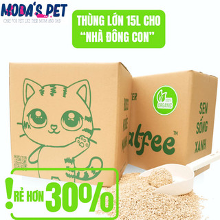 Cát Vệ Sinh Cho Mèo Catfee™ Cát Gỗ Hữu Cơ Khử Mùi Cà Phê Tự Nhiên Siêu Thấm Hút – Bao 6kg / 5.5kg
