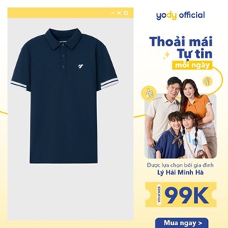 Áo Polo Nam Yody Waffle Thể Thao Phối Bo Tay MAPO25A470