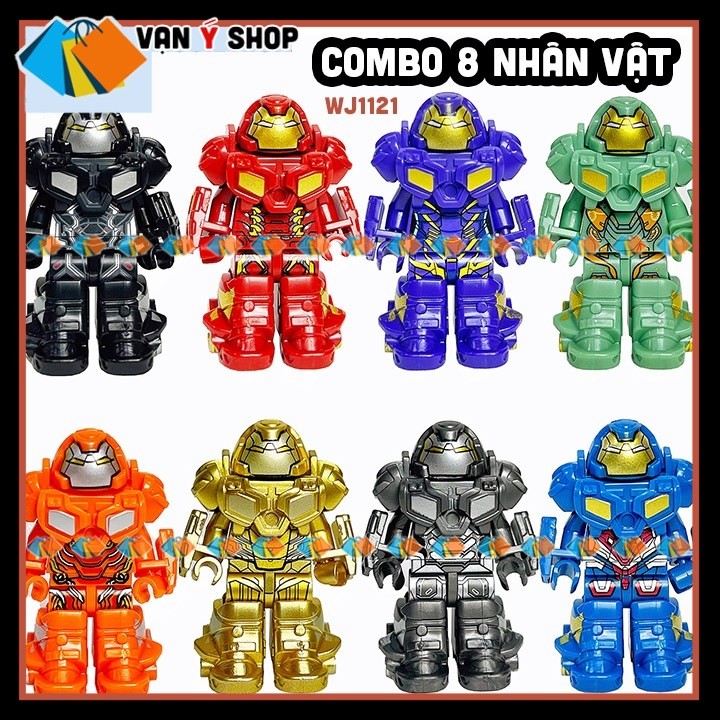 Iron Man Combo 8 Nhân vật Giá rẻ Mô hình  Nhân vật Siêu Anh Hùng Mô hình   Iron Man Người Sắt WJ1121