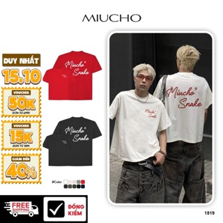 Áo phông tết form boxy local brand cổ tròn chất vải cotton 2c thoáng mát 1819 Miucho Club in basic