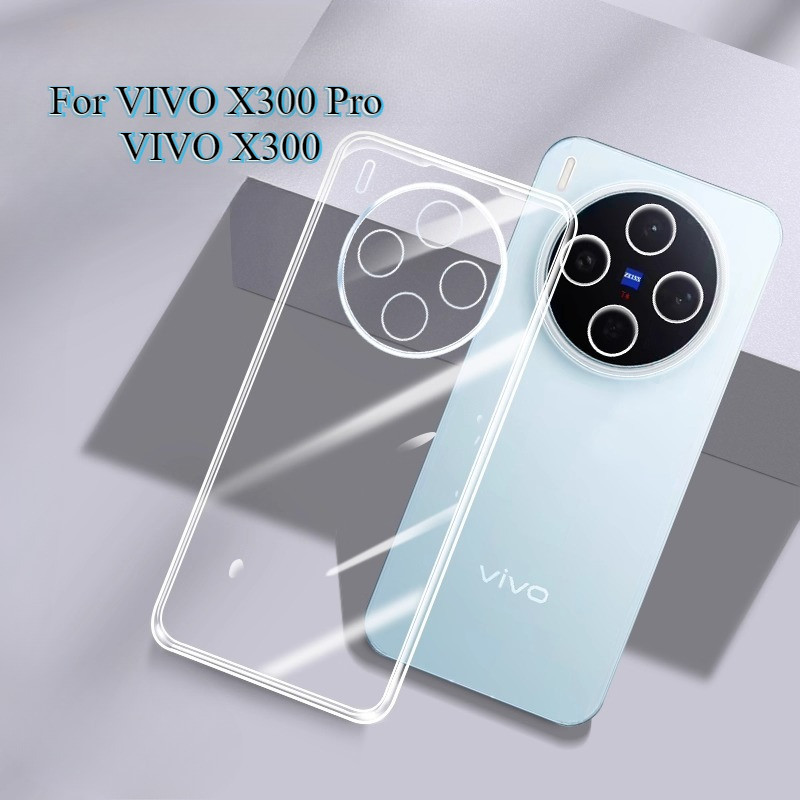 TPU Mềm Trong Suốt Chống Sốc Ốp Lưng Điện Thoại VIVO X300 Pro Siêu Mỏng Trong Suốt Silicon Mềm Vỏ Đi
