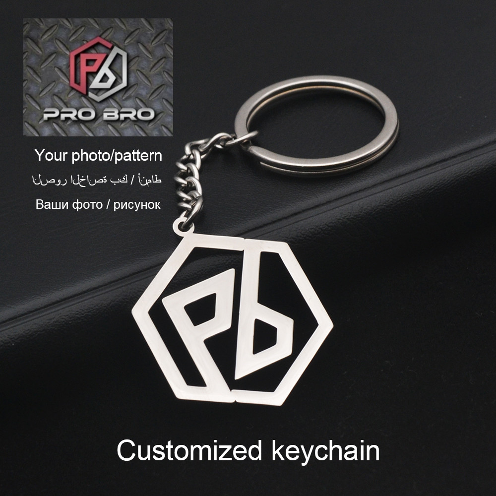 Personalized Logo Keychain, Wholesale Custom Company Logo Pendant, Stainless Steel Material Custom M