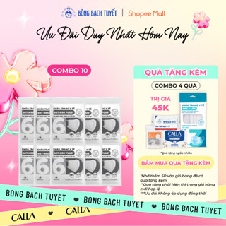 Combo 10 Gói Khẩu trang Bông Bạch Tuyết N95 Plus 4 lớp bảo vệ tối ưu (10 cái/gói)