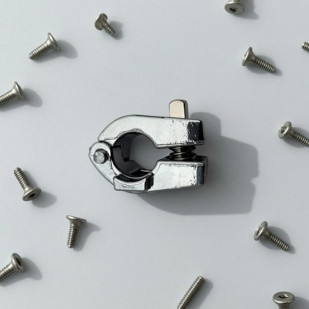 Khóa Nhớ Hỗ Trợ Kẹp Bạc-Gray Khóa Nhớ Kẹp Bộ Gõ Gắn Khóa An Toàn Nhạc Cụ Phần Chống Mài Mòn