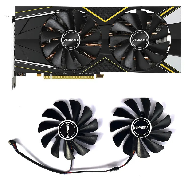 Mới CF1010U12S FDC10U12S9-C 95MM 4PIN Quạt GPU cho Asrock Radeon RX 5700 XT 5700XT Card Đồ Họa Quạt 
