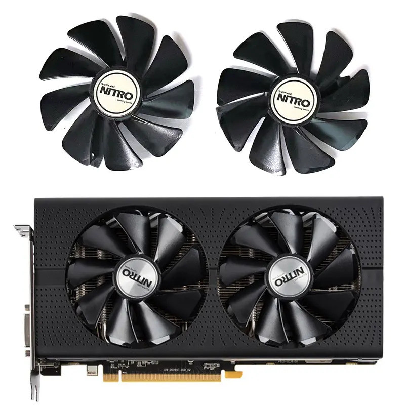 * 95MM CF1015H12D DC 12V 0.42A cho Sapphire Radeon RX 470 480 580 570 RX580 RX480 Quạt Card Đồ Họa R