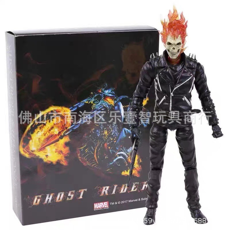 Marvel Comics Hero Soul Chariot Evil Knight Johnny Ghost Rider Mô hình nhân vật hành động