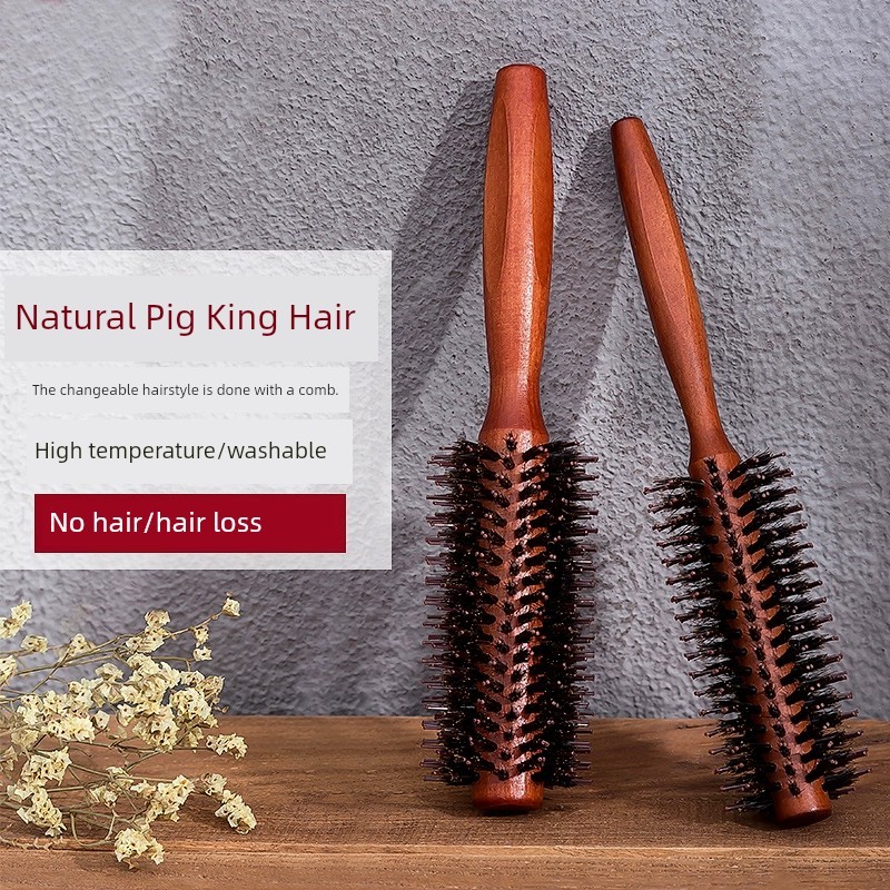lược gỡ dối mini lược gỡ dối Lông Thổi Tạo Kiểu Tóc Salon Lược Hình Trụ Chuyên Nghiệp