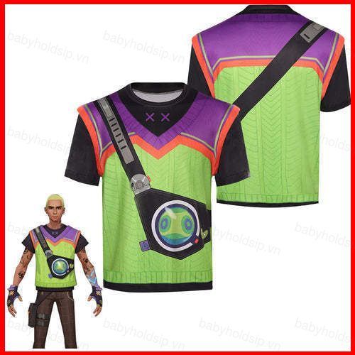 BS1 GIÁ TRỊ Gekko Cosplay Vải Full Graphic Áo thun mùa hè Anime Tay Ngắn Top SB1