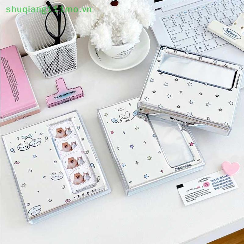 SHVN Hoạt Hình 4 Lưới Idol Card Photo Booth Album Cho 40 Chiếc 2x6 Inch Dải Ảnh Đánh Dấu Trang 20 Ch