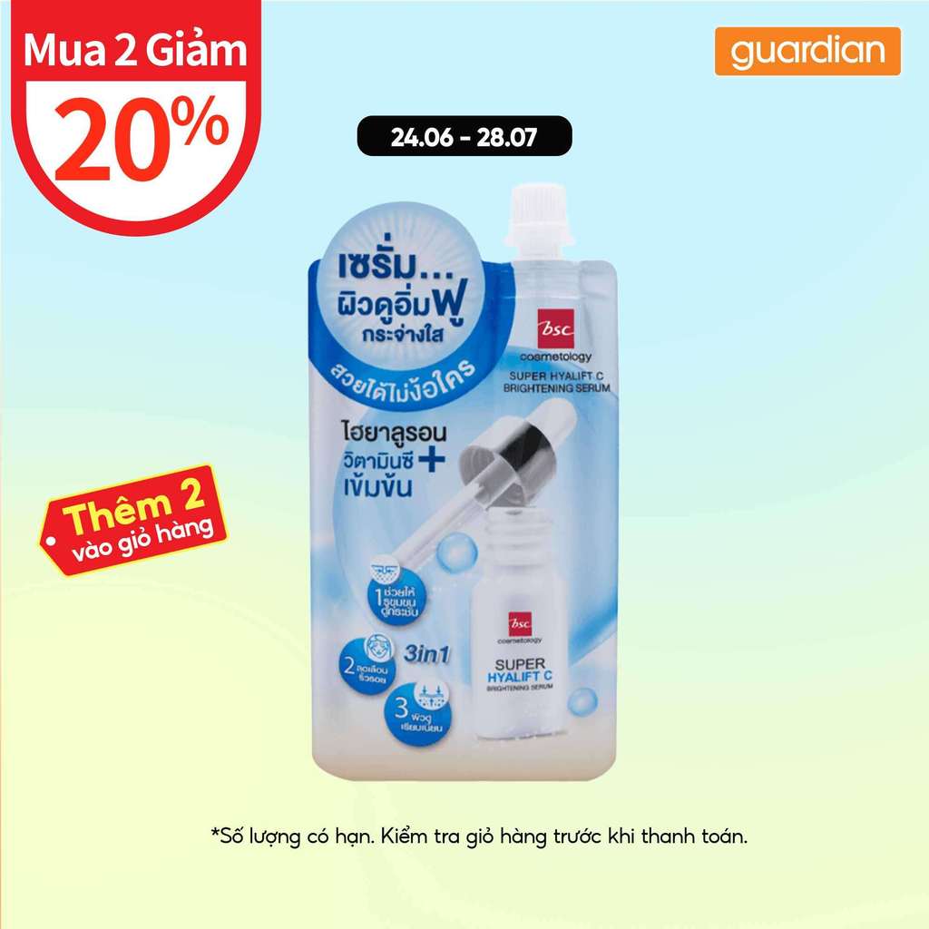 Minisize Serum Sáng Da 3 In 1 Bsc Super Hyalift Brightening 30g | Guardian Việt Nam