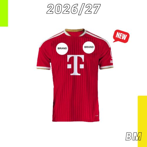 (MỚI) BM _ Home Away Bộ thứ ba thứ ba 2026 / 27 Áo bóng đá Fan Player Issue Jersey Bayern Club Footb
