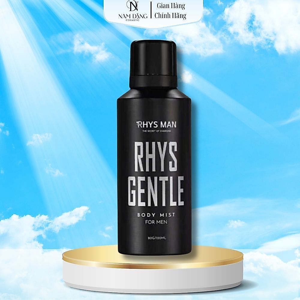Body mist RHYS MAN xịt thơm toàn thân Rhys Gentle 120ml