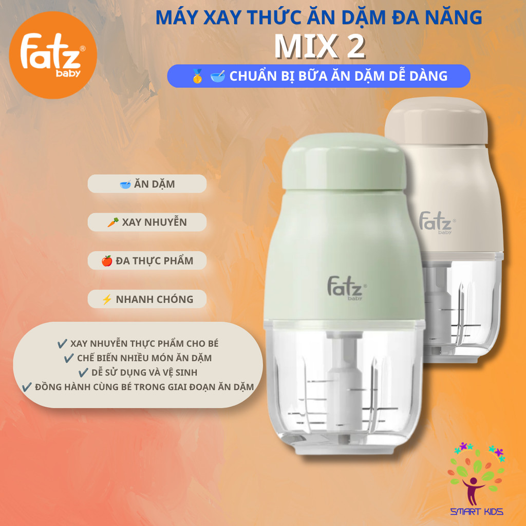 Máy Xay ăn Dặm đa Năng Cho Bé Fatz Baby Mix 2 FB5001MB FB5002MB