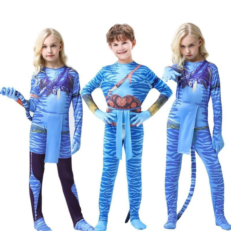 Halloween cosplay Trang Phục Avatar 2 Trẻ Em Quần Áo Sân Khấu Trang Phục Anh Hùng Quần Người Lớn