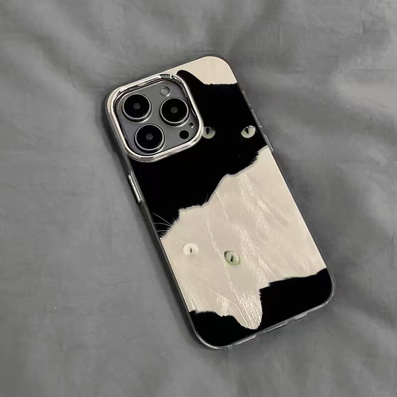 Mèo Trắng Đen Cao Cấp Thích Hợp Cho Meizu 21note Vỏ Điện Thoại Meizu 20pro Vỏ Bảo Vệ Phong Cách Mới 