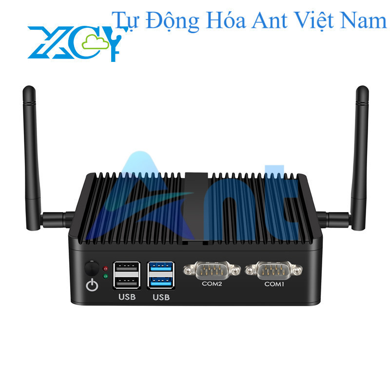 XCY RS-232 mini Intel Celeron j4125 bốn màu GbE LAN 2 cổng nối tiếp 6x USB nhúng IPC Hỗ trợ Wifi 4G 