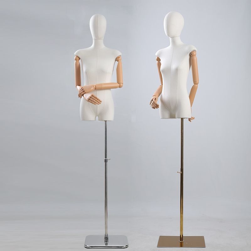 Cửa Hàng Quần Áo Giá trưng bày Ma Nơ Canh nữ nửa người phiên bản Hàn Quốc ngực phẳng quần áo nữ Cửa 