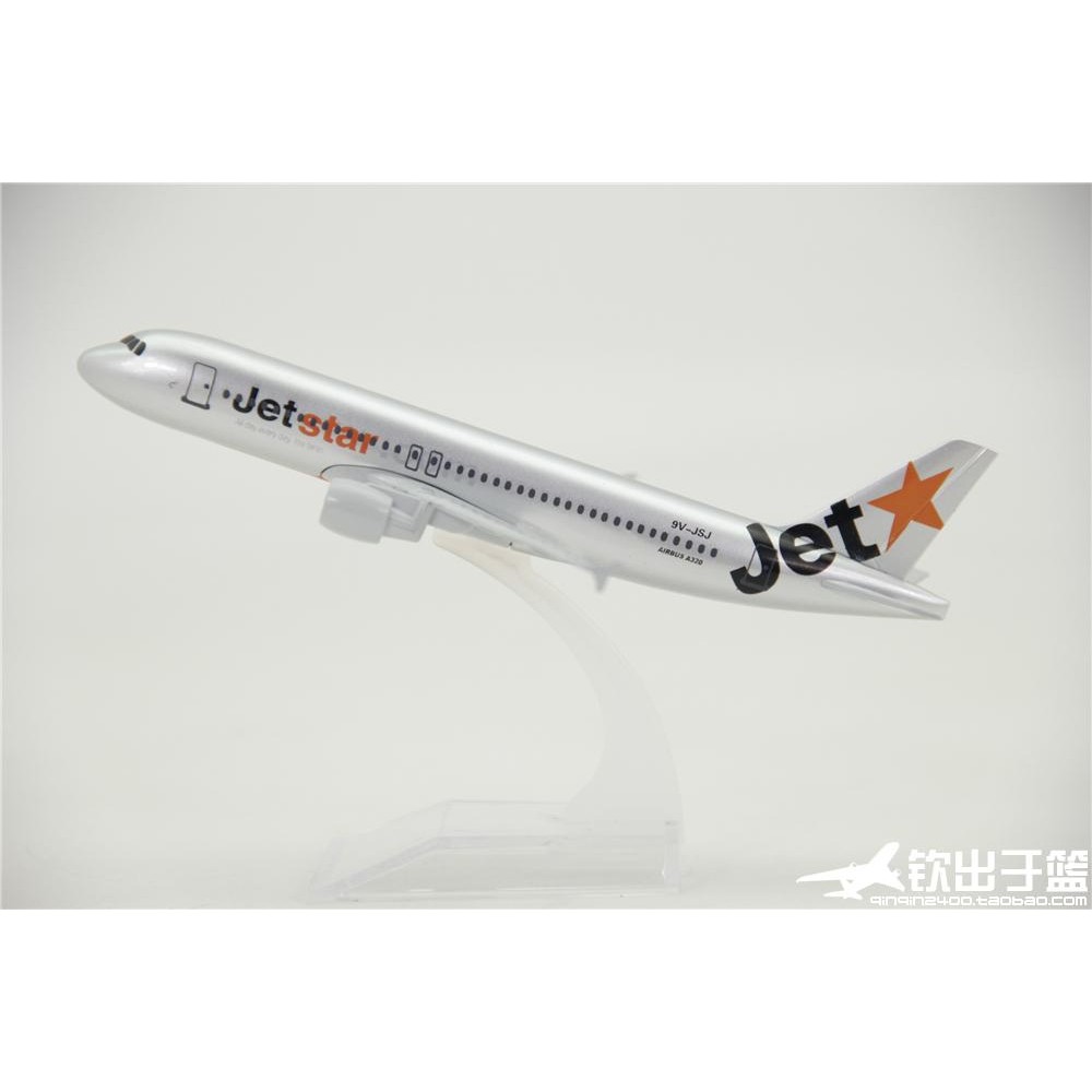 Mô Hình Máy Bay Airbus 320 Úc Jetstar Airlines A320 Jetstar Quà Tặng Đồ Trang Trí Hợp Kim 16cm