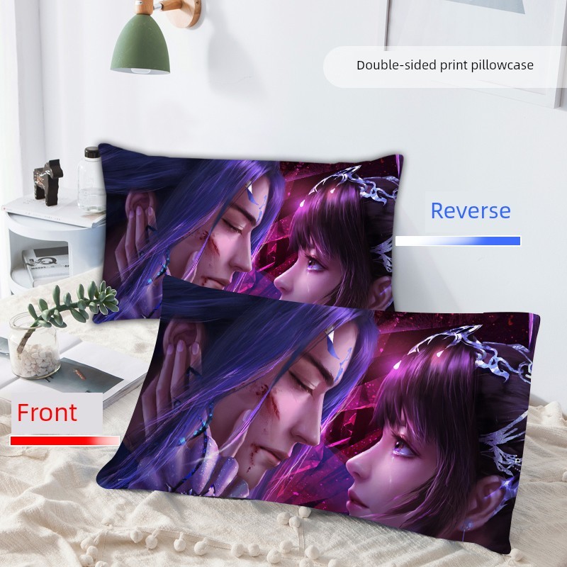 DIY Hoạt Hình Anime Gối Đơn Đơn Đơn Sinh Viên Ký Túc Xá Nam Nữ Chuyên Dụng Chải Gối Trò Chơi Anime