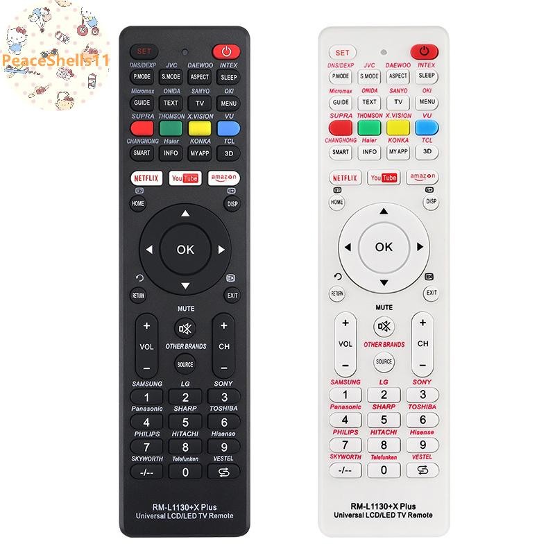 PeaceShells Universal RM-L1130 + X Điều khiển từ xa thay thế cho tất cả các thương hiệu TV truyền hì