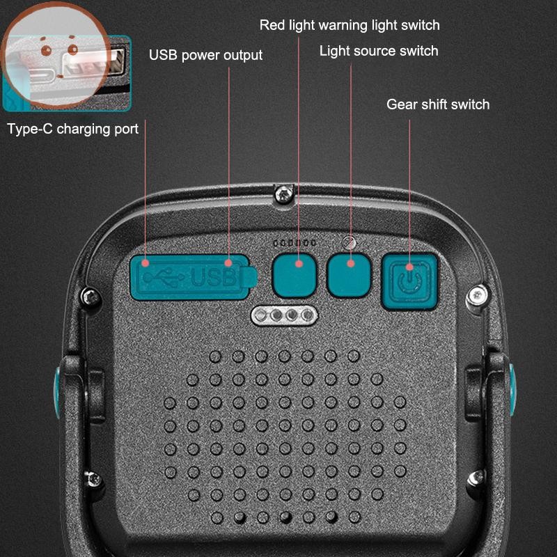 Đèn sạc khẩn cấp W892 - LED COB, phù hợp cắm trại và chiếu sáng