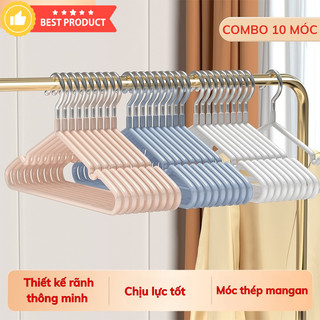 Combo 30/50 Móc Treo Quần Áo JoyHaven Cao Cấp, Móc Kim Loại Pastel, Chống Gỉ, Treo Đồ Gọn Gàng