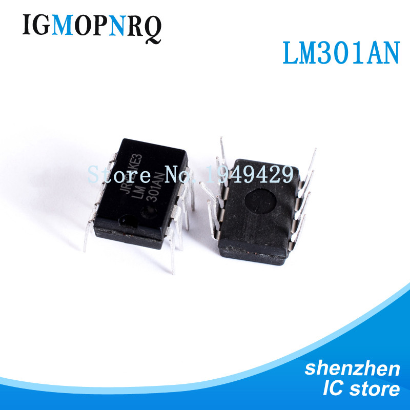 10 CÁI LM301AN DIP8 LM301 LM301A Bộ khuếch đại hoạt động op amp OP Amp DIP8 Mới