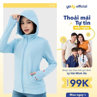 GIẢM 10%⚡ Áo chống nắng Yody nữ áo khoác nắng chống tia UV mềm mịn thoáng mát - ACN6008