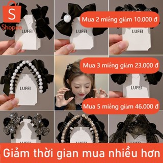 2 Cái / nơ Kích Thước Nhỏ Lấy Kẹp Nửa Dây Buộc Tóc Nổ Kẹp Trán Bên Gãy Tóc Phụ Kiện Tóc