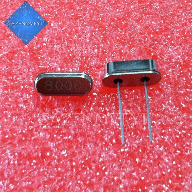 10 Piece 8,00M 8,00 Mhz 8 Mhz Bộ cộng hưởng pha lê thạch anh Bộ dao động thụ động HC 49S Mới HC-4