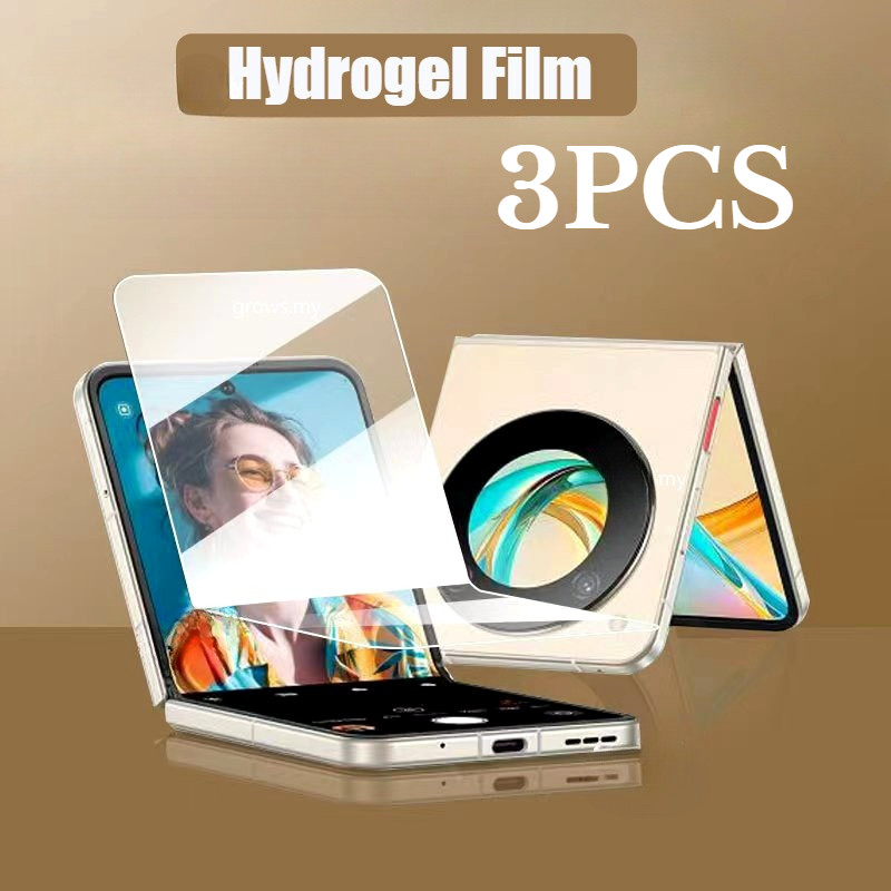1-3 Chiếc HD Trong Suốt Mềm Hydrogel Cho ZTE nubia Flip3 Flip2 Flip Chống Glare Điện Thoại Có Thể Gậ