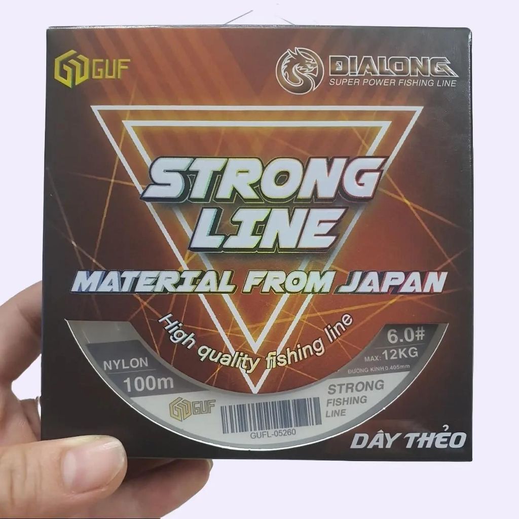 Cước làm thẻo Đi Câu cá GUF Địa long săn hàng dài 100m sợi dây màu trắng Fishing Bắt Cá Carbon