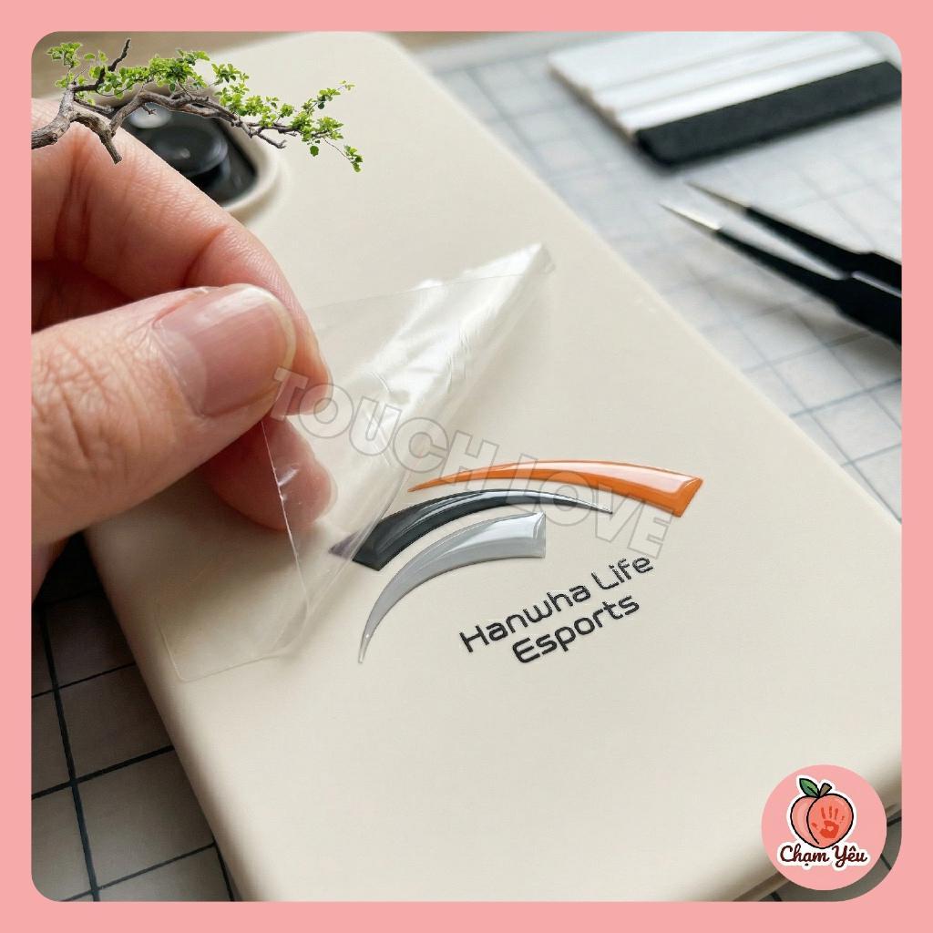 Bộ Sticker Nổi Logo HLE Hanwha Life Esports LoL Liên Minh Huyền Thoại - Zeus Peanut Zeka Viper Delig