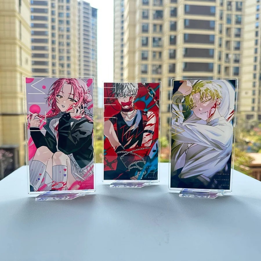 Standee Alien Stage ALNST mô hình mica acrylic Ivan Till Mizi Luka trang trí bàn học quà tặng anime 