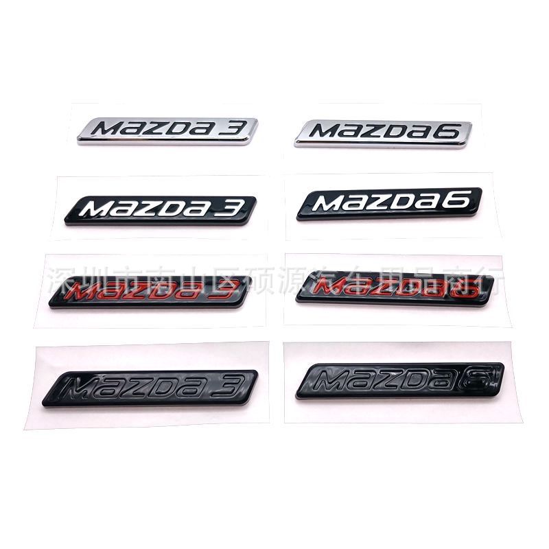 3D ABS MAZDA3 MAZDA6 AXELA Chữ Biểu Tượng Phía Sau Thân Xe Huy Hiệu Miếng Dán Sửa Đổi Phù Hợp Với Ma