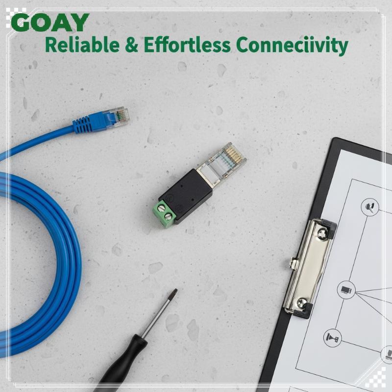 Bộ chuyển đổi áo thiết bị đầu cuối GOAY RJ45 sang RS485 với đầu RJ45 pha lê 8P8C để kiểm tra băng gh