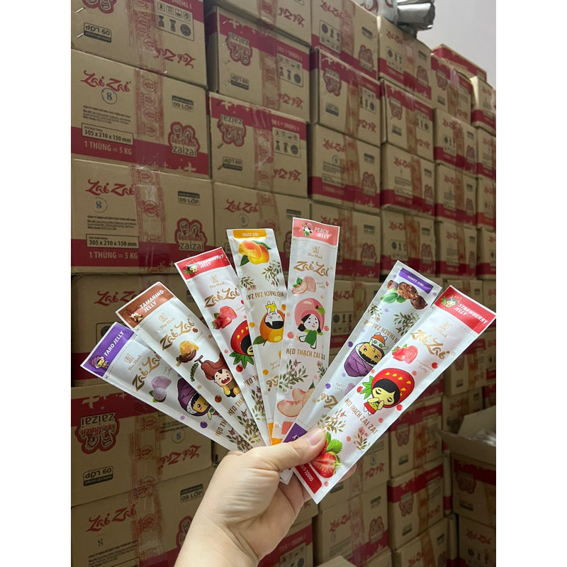 THẠCH Zai Zai Đức Hạnh 1 Thùng 5kg  Vị Trái Cây