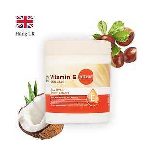[UK] Kem dưỡng thể Vitamin E 475ml - Vitamin E body cream Superdrug 475ml