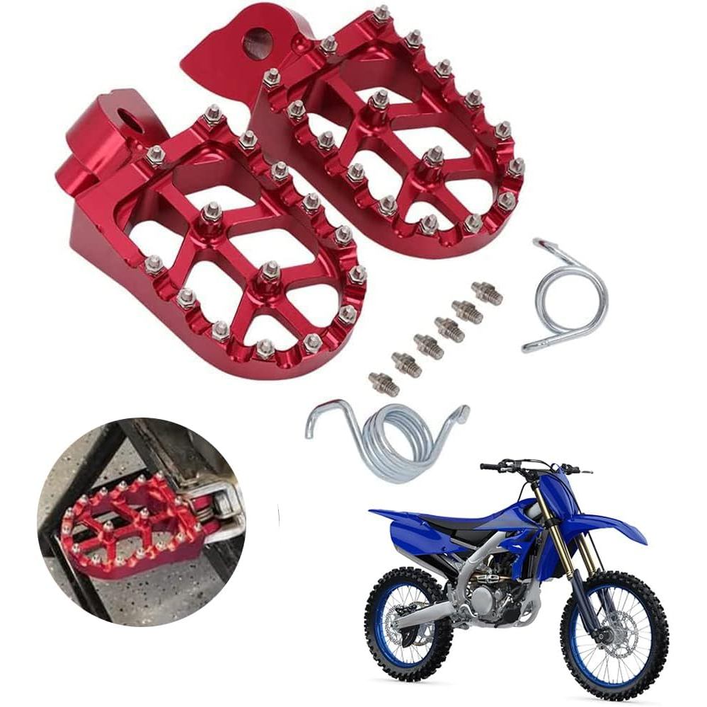 AnXin Bụi Bẩn Xe Đạp Chân Chốt Xe Máy Footpegs Bàn Đạp Chân Còn Lại CNC Cho YZ65 18-23 YZ85 02-23 YZ